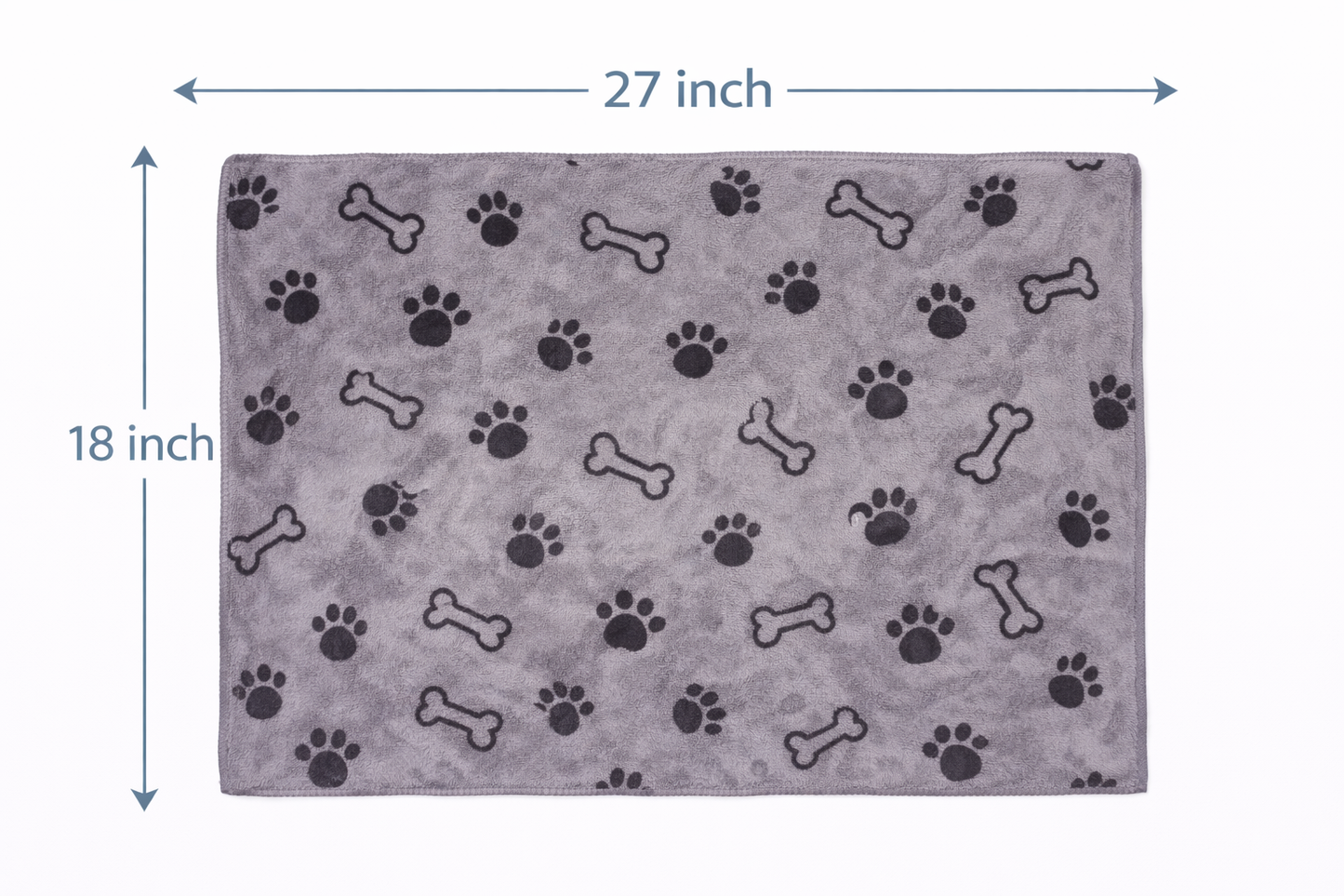 Microfiber Pet Towel 27 x 18 Inches – Super Absorbent Dog Drying Towel for Dogs and Cats, Soft & Quick Dry