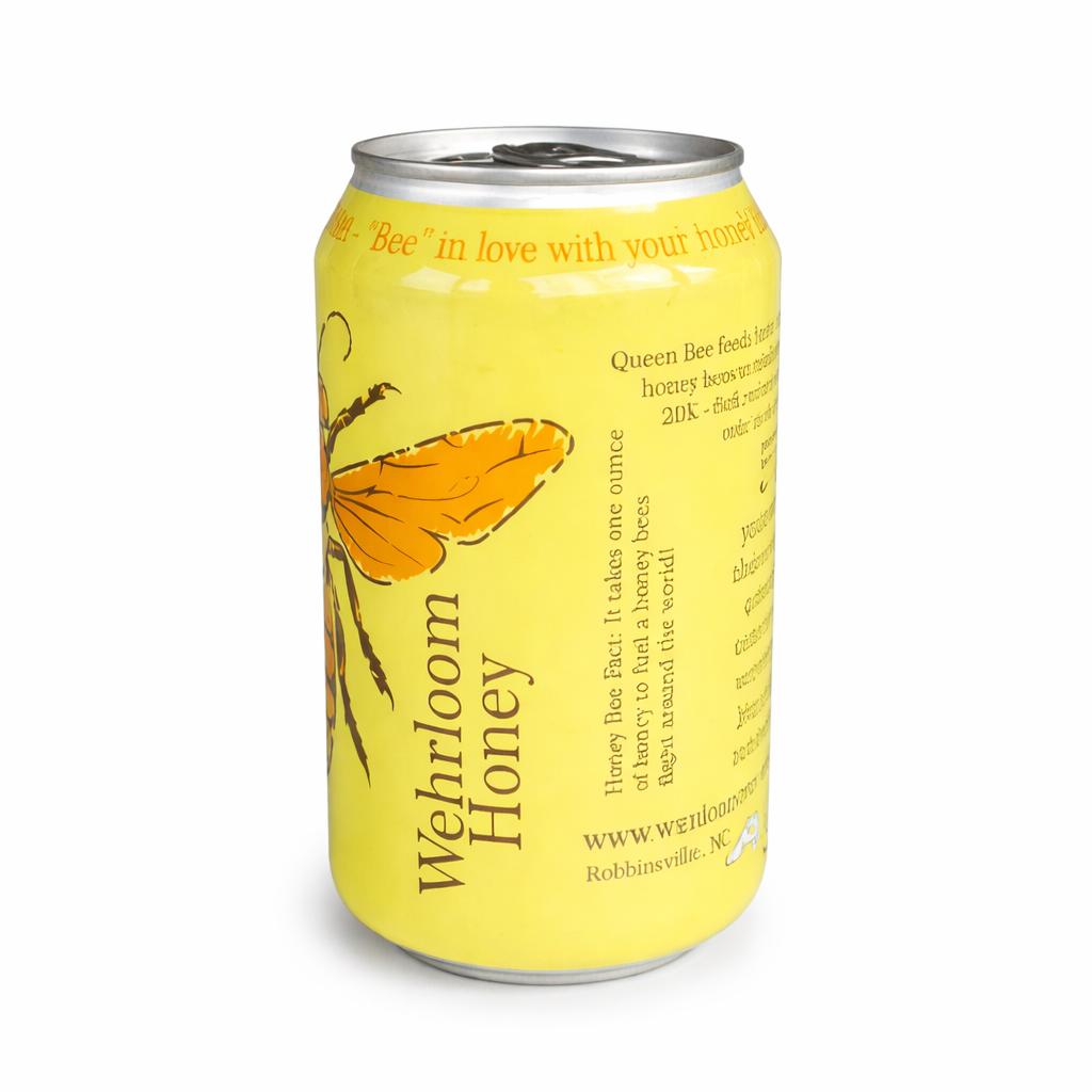 Honey Cream Soda Craft – Artisan Soft Drink with Honey (Pack of 4, 12 fl oz Cans)